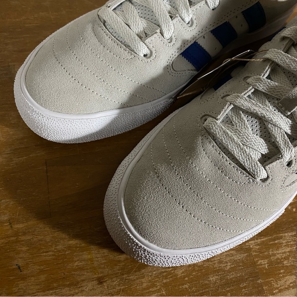 Size 9.5 - adidas Busenitz Vulc 2 Crystal White Royal Blue - Picture 4 of 10